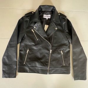 Steve Madden Imitation Leather Jacket Medium